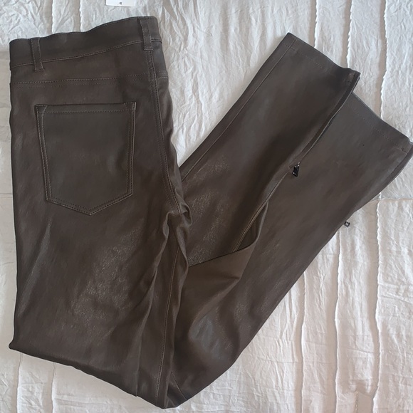 Never before worn Vince brown leather pants - Picture 4 of 4